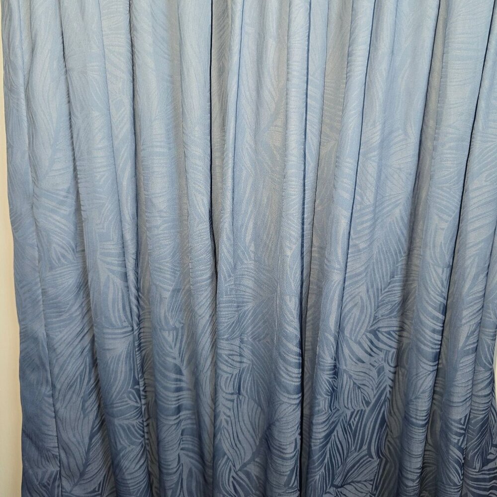 Current Air Los Angeles Lined Silky Ombre Blue Floral Grecian Summer Dress, Sz S - Picture 6 of 11